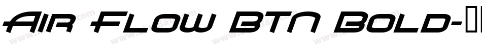 Air Flow BTN Bold字体转换